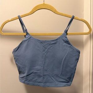 Blue Women's Athletic Crop Top/Longline Bra